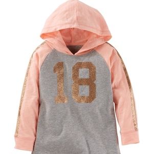 Oshkosh Sparkle varsity kids Tunic with hoodie